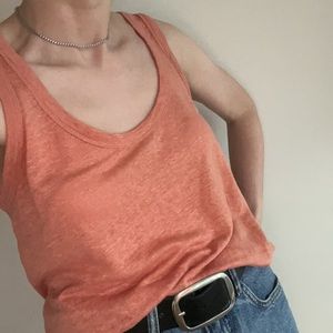 Mango linen top